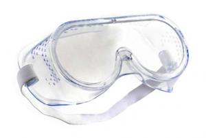 Очки защитные закрытого типа с прямой вентиляцией.